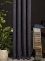 Bodrum Lacivert Fon Perde