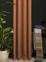 Bodrum Turuncu Fon Perde