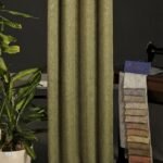 Bodrum Yağ Yeşili Fon Perde