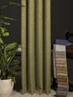 Bodrum Yağ Yeşili Fon Perde