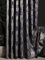 Mesir Lacivert Fon Perde - Görsel 2