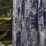 Mesir Lacivert Fon Perde