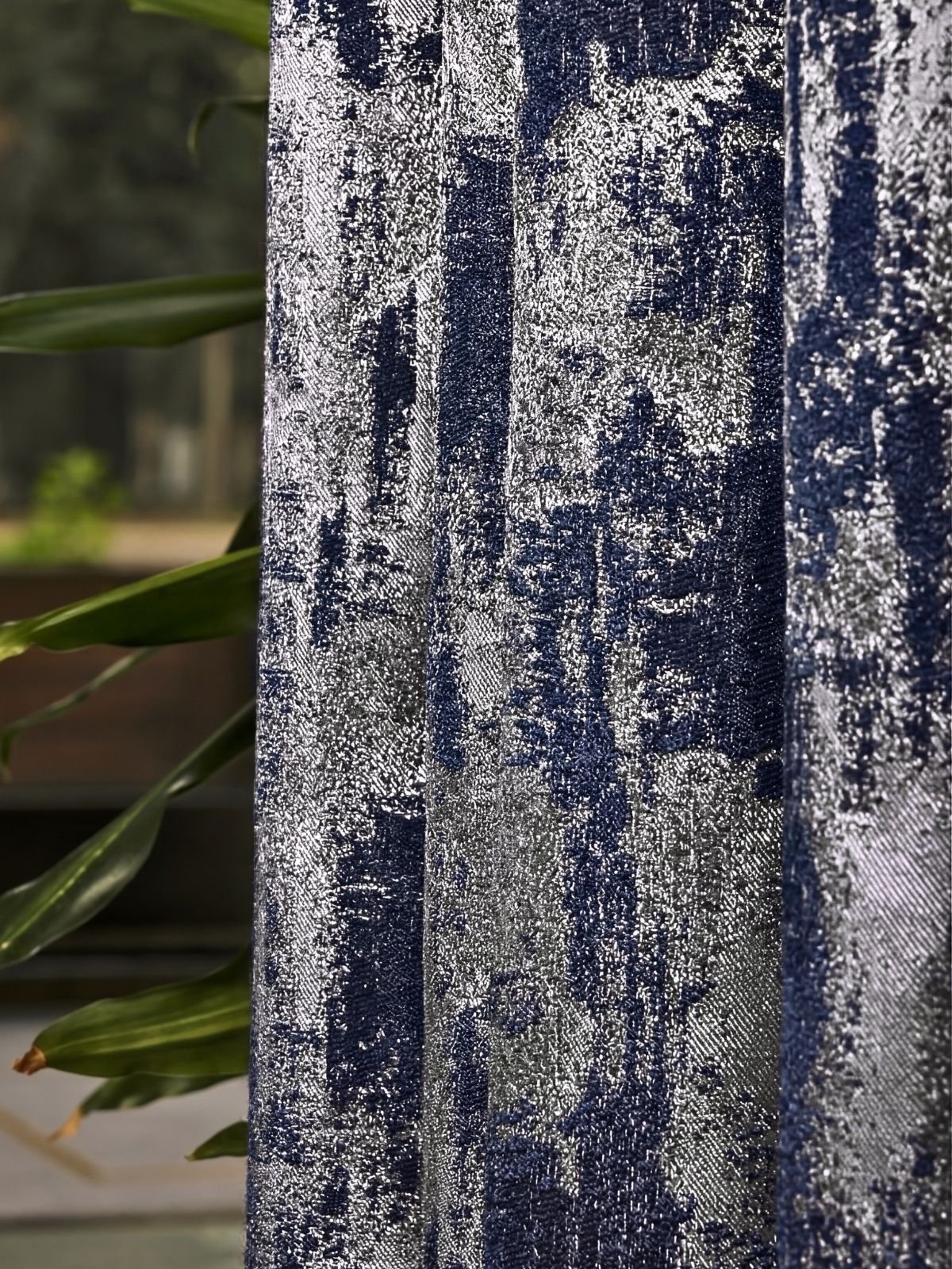 Mesir Lacivert Fon Perde Mesir Lacivert Fon Perde - Görsel 1