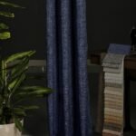 Milas Lacivert Fon Perde