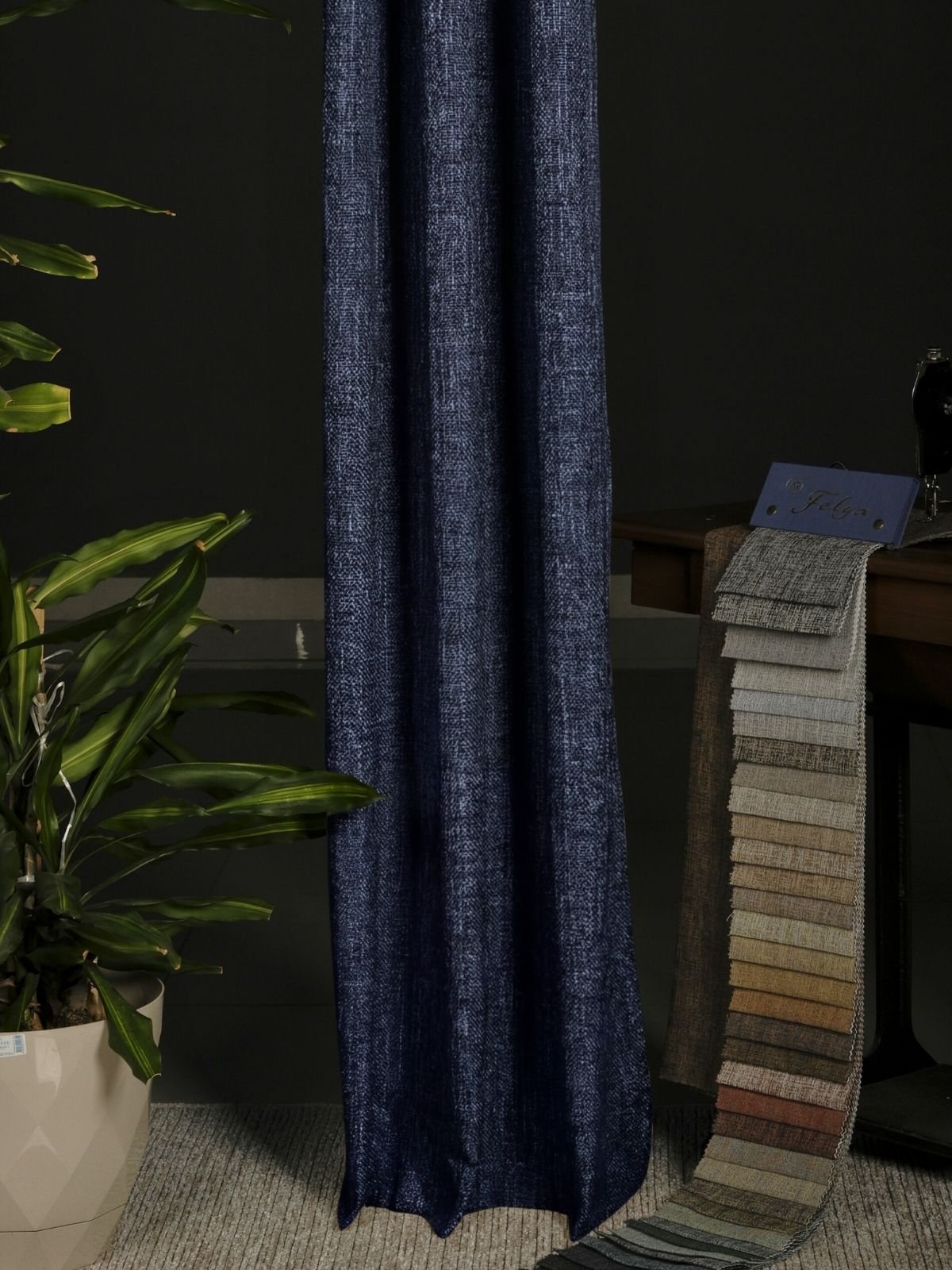 Milas Lacivert Fon Perde Milas Lacivert Fon Perde - Görsel 1