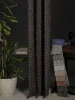 Didim Lacivert Fon Perde