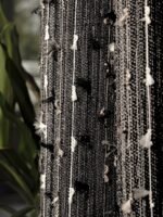 Didim Siyah Fon Perde